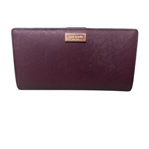 KATE SPADE Stacy Laurel Way Wallet in Mulled Wine